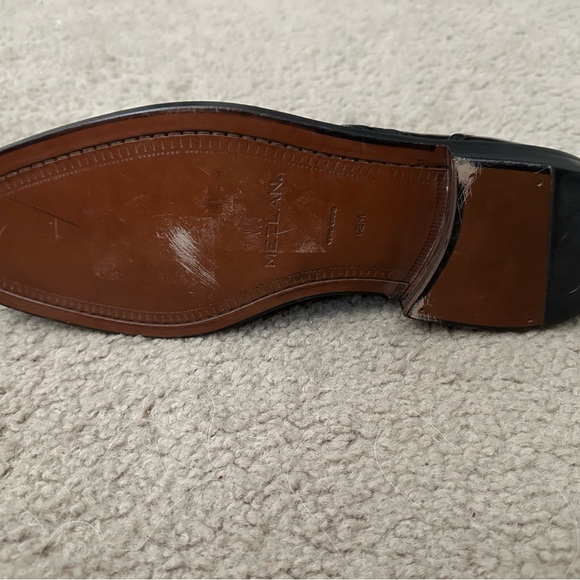 Mezlan Opera Men's 13M Black Patent Leather Formal Tuxedo Dress Shoes - Picture 5 of 6